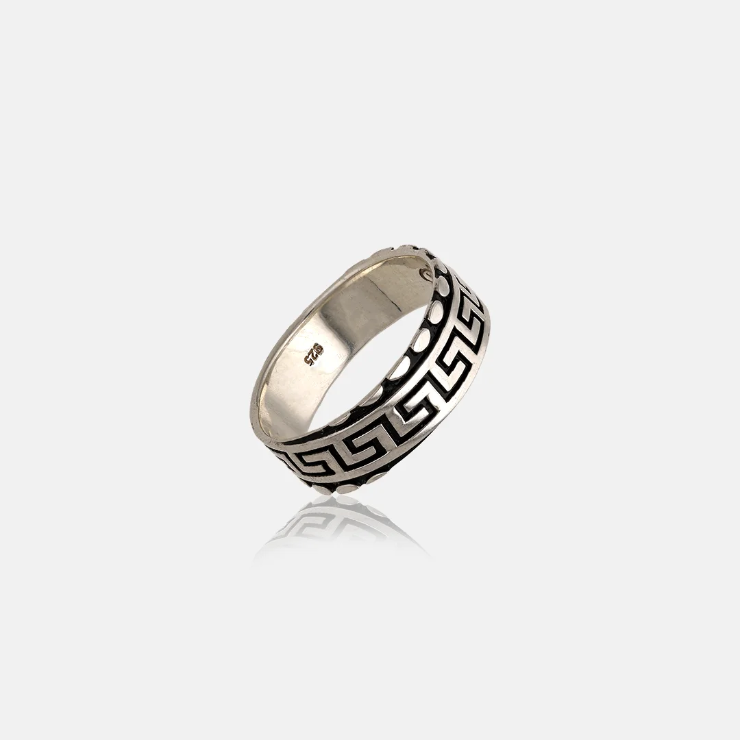 Pure Silver 925 Traditional Design Ring For Mens