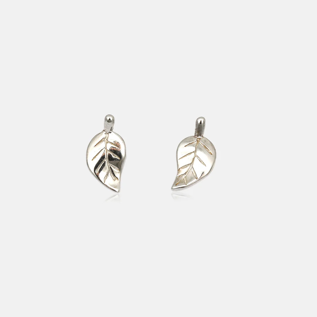 Pure Silver 925 Tree Leaf Tops For Woman