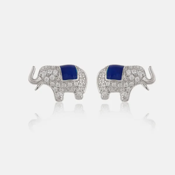 Pure Silver 925 Earring With Elephant Design For Women's