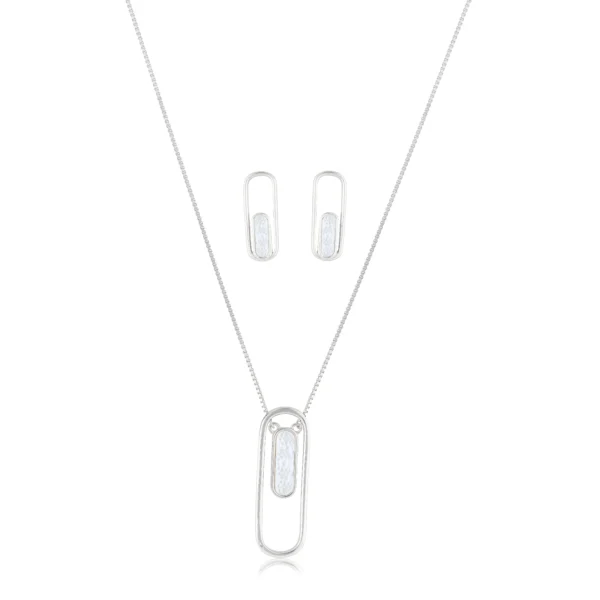 925 Sterling Silver Chain and with  Paper Motif  Design Pendant and Tops For Womens